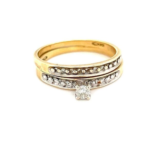 Elegant Gold and Silver Women's Ring - Picture 1 of 12
